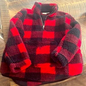 Brand new womens fleece in Buffalo plaid